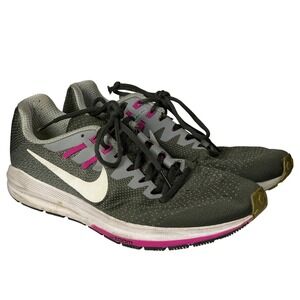 Nike Air Zoom Pegasus 32 Womens 11 Gray Pink Running Athletic Gym Workout Shoe
